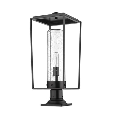 Z-Lite 10" Sheridan Glass 1 Light Outdoor Pier Mounted Fixture image 4