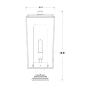 Z-Lite 10" Sheridan Glass 1 Light Outdoor Pier Mounted Fixture image 7