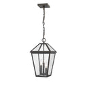 Z-Lite 10" Talbot 3 Light Outdoor Chain Mount Ceiling Fixture image 1
