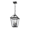Z-Lite 10" Talbot 3 Light Outdoor Chain Mount Ceiling Fixture image 2