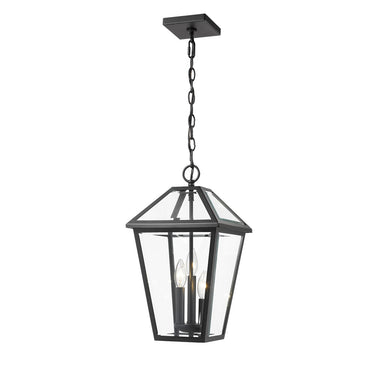 Z-Lite 10" Talbot 3 Light Outdoor Chain Mount Ceiling Fixture image 4