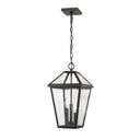 Z-Lite 10" Talbot 3 Light Outdoor Chain Mount Ceiling Fixture image 5