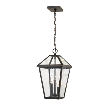 Z-Lite 10" Talbot 3 Light Outdoor Chain Mount Ceiling Fixture image 5