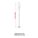Z-Lite 100.5" High Gannon 3 Light Outdoor Post Mounted Fixture image 7