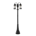 Z-Lite 102.5" High Roundhouse 3 Light Outdoor Post Mounted Fixture image