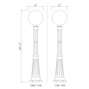 Z-Lite 109.75" High Laurent 1 Light Outdoor Post Mounted Fixture image 14