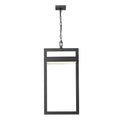Z-Lite 11.75" Luttrel 1 Light Outdoor Chain Mount Ceiling Fixture image 1