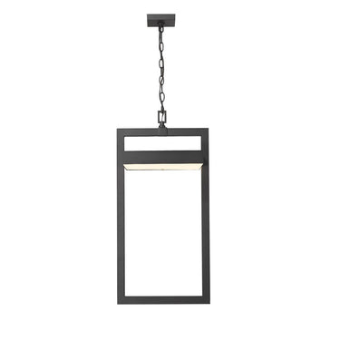 Z-Lite 11.75" Luttrel 1 Light Outdoor Chain Mount Ceiling Fixture image 1