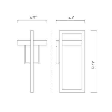 Z-Lite 11.75" Luttrel 1 Light Outdoor Wall image 7