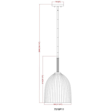 Z-Lite 11.75" Naya 1 Light Pendant image 14