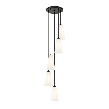 Z-Lite 11" High Farrell 5 Light Chandelier image 1