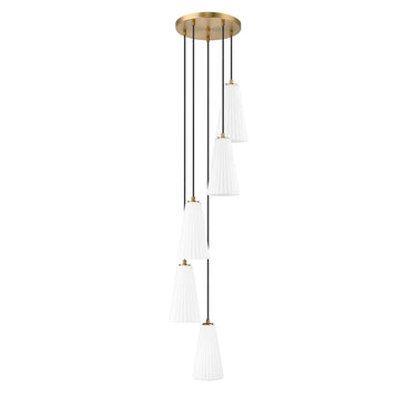 Z-Lite 11" High Farrell 5 Light Chandelier image 14