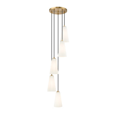 Z-Lite 11" High Farrell 5 Light Chandelier image 2