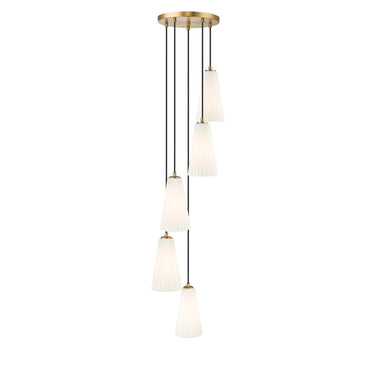 Z-Lite 11" High Farrell 5 Light Chandelier image 5