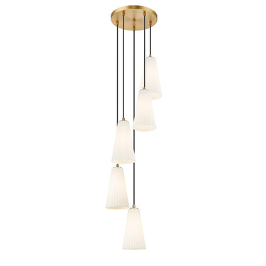 Z-Lite 11" High Farrell 5 Light Chandelier image 8