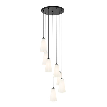 Z-Lite 11" High Farrell 7 Light Chandelier image 1