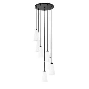 Z-Lite 11" High Farrell 7 Light Chandelier image 13