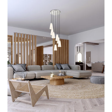Z-Lite 11" High Farrell 7 Light Chandelier image 18