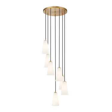 Z-Lite 11" High Farrell 7 Light Chandelier image 2