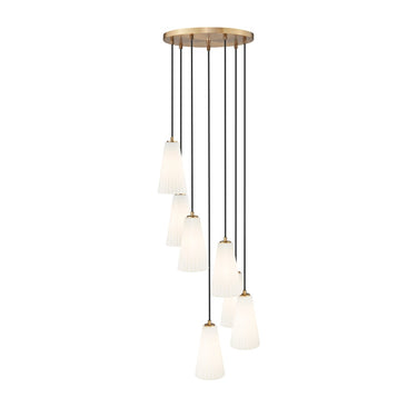 Z-Lite 11" High Farrell 7 Light Chandelier image 5