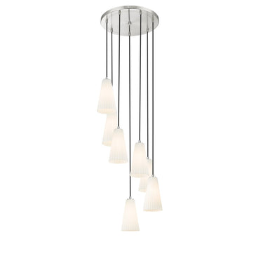 Z-Lite 11" High Farrell 7 Light Chandelier image 6
