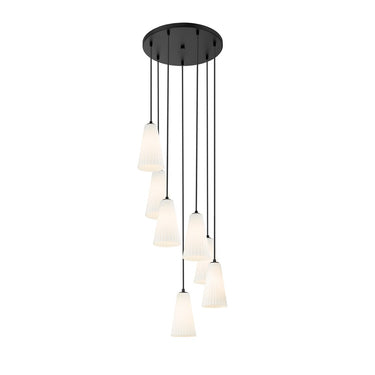 Z-Lite 11" High Farrell 7 Light Chandelier image 7
