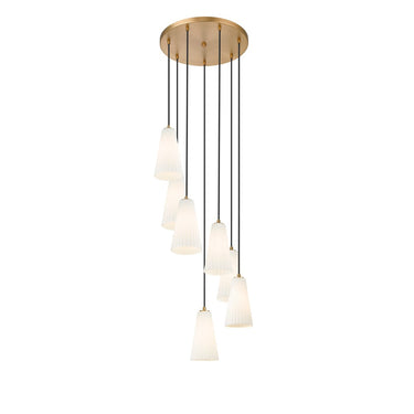Z-Lite 11" High Farrell 7 Light Chandelier image 8