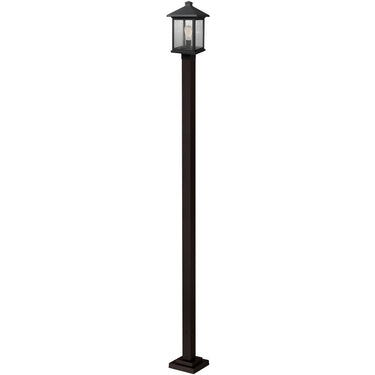 Z-Lite 112" High Portland 1 Light Outdoor Post Mounted Fixture image