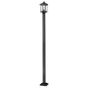 Z-Lite 112" High Portland Black 1 Light Outdoor Post Mounted Fixture image