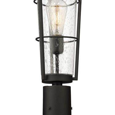 Z-Lite 113.25" High Helix 1 Light Outdoor Post Mounted Fixture image 3