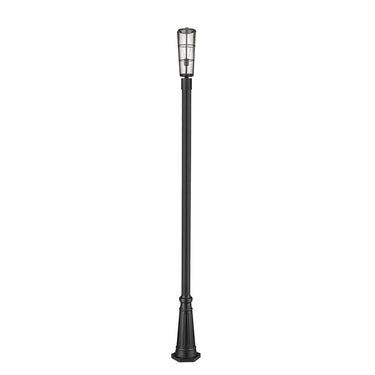 Z-Lite 113.25" High Helix 1 Light Outdoor Post Mounted Fixture image 4