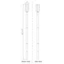 Z-Lite 113.25" High Leland 1 Light Outdoor Post Mounted Fixture image 7