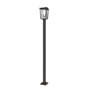 Z-Lite 113.25" High Seoul 2 Light Outdoor Post Mounted Fixture image 1