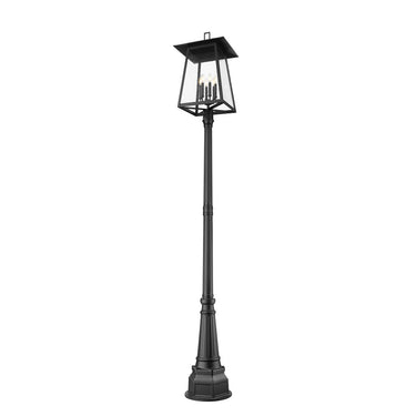 Z-Lite 113.5" High Rainer 6 Light Outdoor Post Mounted Fixture image 1