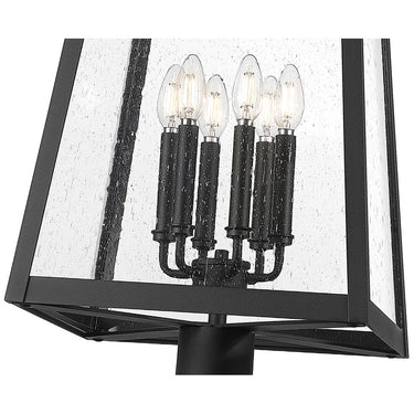 Z-Lite 113.5" High Rainer 6 Light Outdoor Post Mounted Fixture image 3