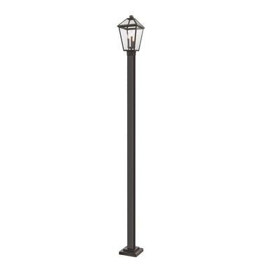 Z-Lite 113.5" High Talbot 3 Light Outdoor Post Mounted Fixture image 1