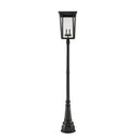 Z-Lite 113" High Seoul 4 Light Outdoor Post Mounted Fixture image 1