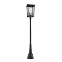Z-Lite 113" High Seoul 4 Light Outdoor Post Mounted Fixture image 2