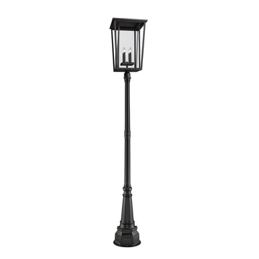 Z-Lite 113" High Seoul 4 Light Outdoor Post Mounted Fixture image 2
