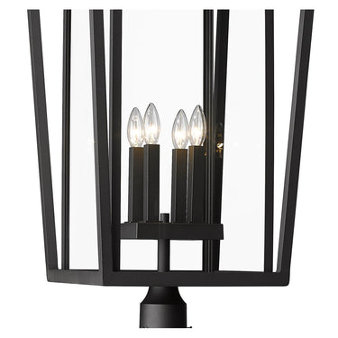Z-Lite 113" High Seoul 4 Light Outdoor Post Mounted Fixture image 3