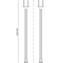 Z-Lite 115.75" High Luca 1 Light Outdoor Post Mounted Fixture image 7