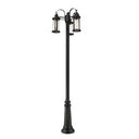Z-Lite 115" High Roundhouse 3 Light Outdoor Post Mounted Fixture image 1