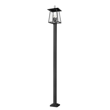 Z-Lite 116.75" High Rainer 4 Light Outdoor Post Mounted Fixture image 4