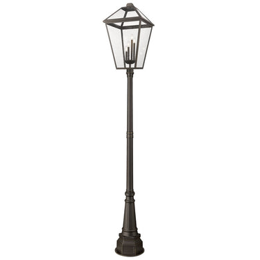 Z-Lite 116.75" High Talbot 4 Light Outdoor Post Mounted Fixture image 1