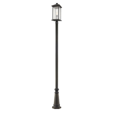 Z-Lite 117.25" High Portland 1 Light Outdoor Post Mounted Fixture image 1
