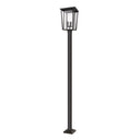 Z-Lite 117.25" High Seoul 3 Light Outdoor Post Mounted Fixture image 1