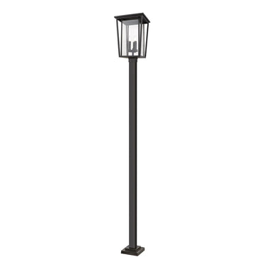 Z-Lite 117.25" High Seoul 3 Light Outdoor Post Mounted Fixture image 1