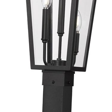 Z-Lite 119.25" High Gannon 3 Light Outdoor Post Mounted Fixture image 3