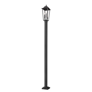 Z-Lite 119.25" High Gannon 3 Light Outdoor Post Mounted Fixture image 4
