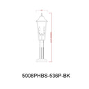 Z-Lite 119.25" High Gannon 3 Light Outdoor Post Mounted Fixture image 7